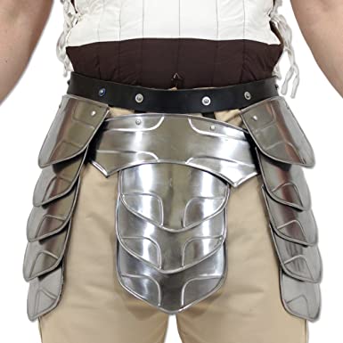 Amazoncom Hung Middle Age Knights Tasset Battle Armor Plated Steel Waist Fauld Belt Clothing