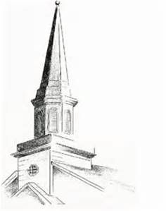 line drawings church steeple - Bing images Church steeple Steeple Vintage graphics